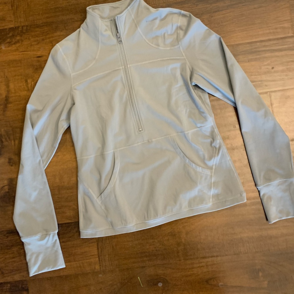 ZYIA Active  Gray Pocket 1/2 Zip Pullover